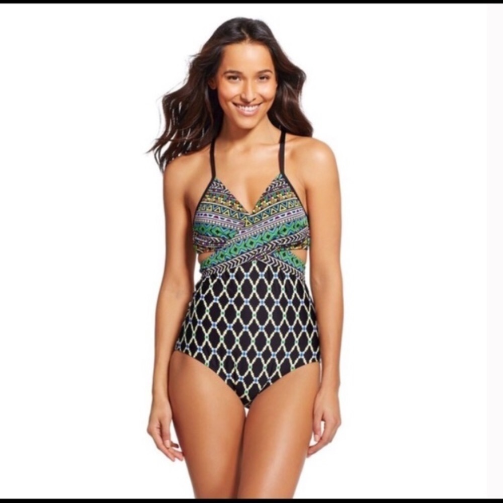 Clean Water Tribal Wrap Bathing Suit | Size XL